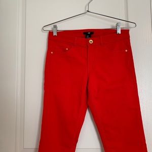 NWOT H&M Red Skinny Jeans Size 8